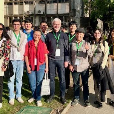 Asistentes UFRO con el profesor Oscar Link, presidente del comité organizador de la Sochid 2025.